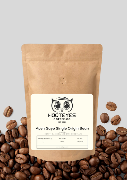 Aceh Gayo Single Origin Bean (Medium Roast) 100% Arabica, natural washed