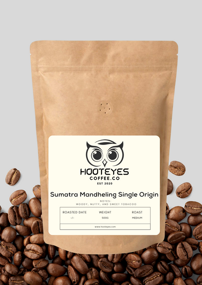 Sumatra Mandheling Single Origin Bean (Medium Roast) 100% Arabica, natural washed