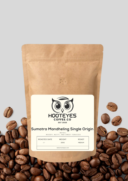 Sumatra Mandheling Single Origin Bean (Medium Roast) 100% Arabica, natural washed